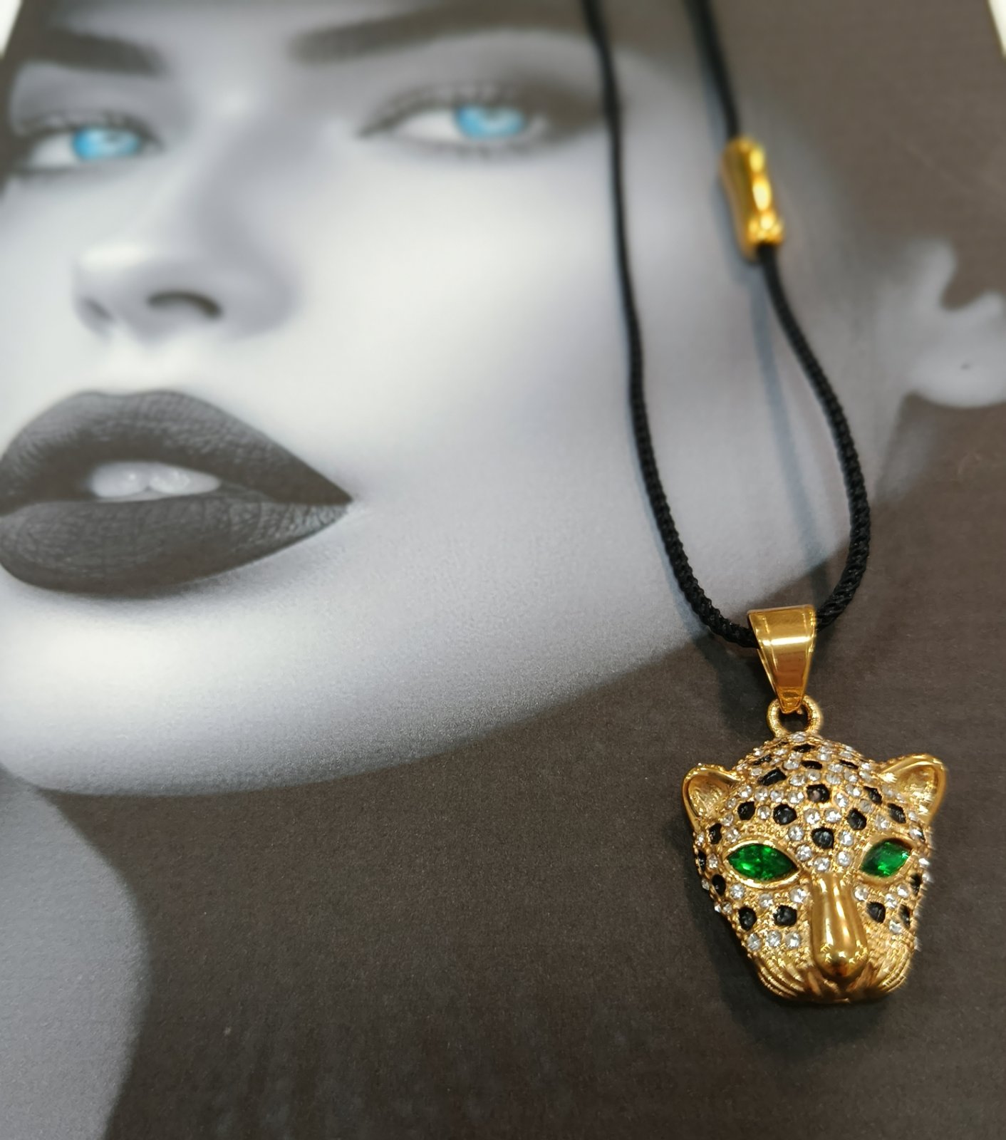 Μενταγιόν ''Αύρα του Πάνθηρα'' Κορδόνι Μαύρο - Image 2