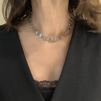 Κολιέ ''Minimal Chic'' Αιματίτης