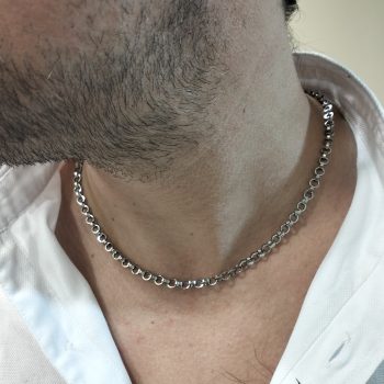 STEEL LINK 50 – Χειροποίητη Ατσάλινη Αλυσίδα (Unisex)