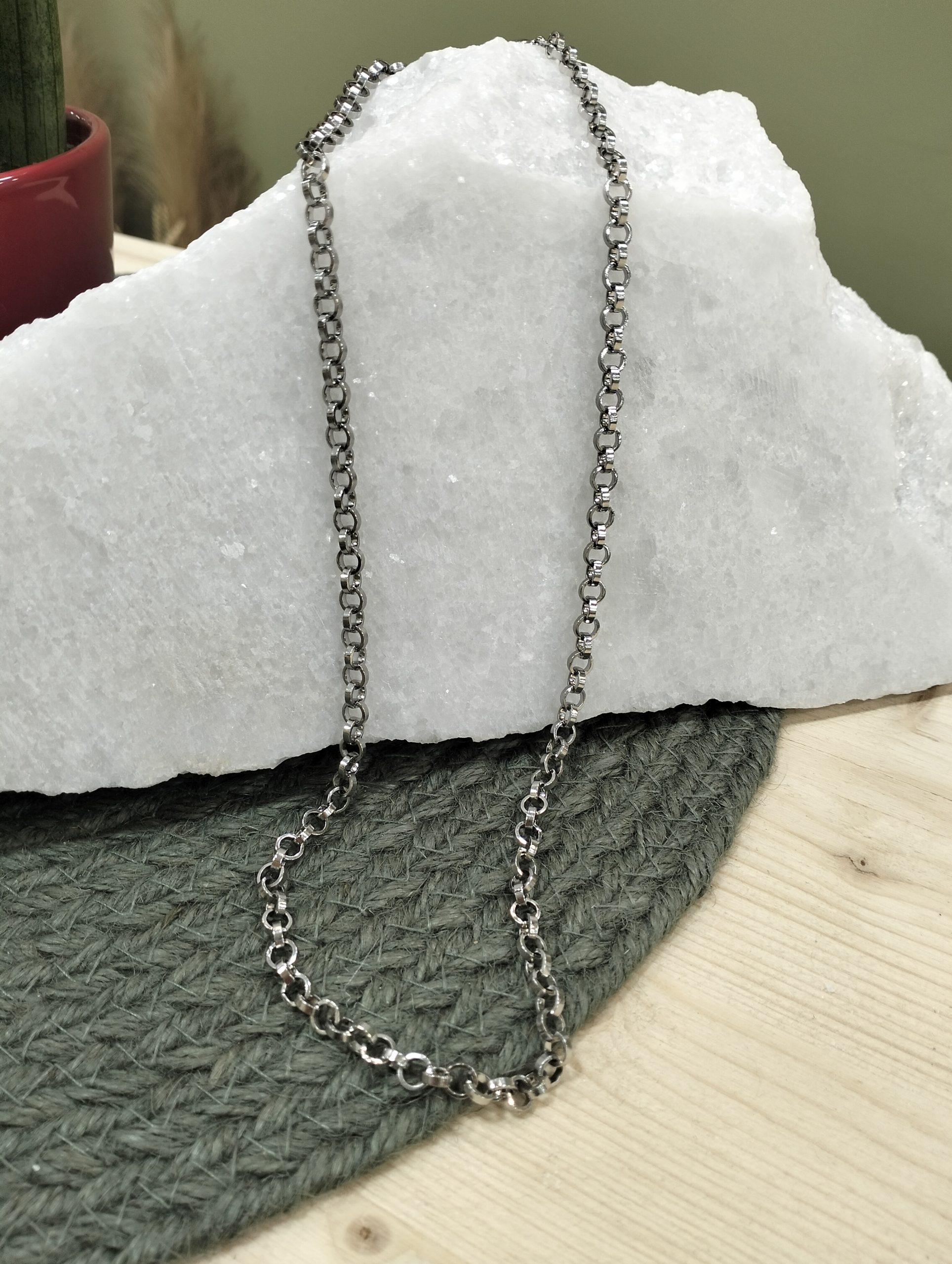 STEEL LINK 50 – Χειροποίητη Ατσάλινη Αλυσίδα (Unisex) - Image 2