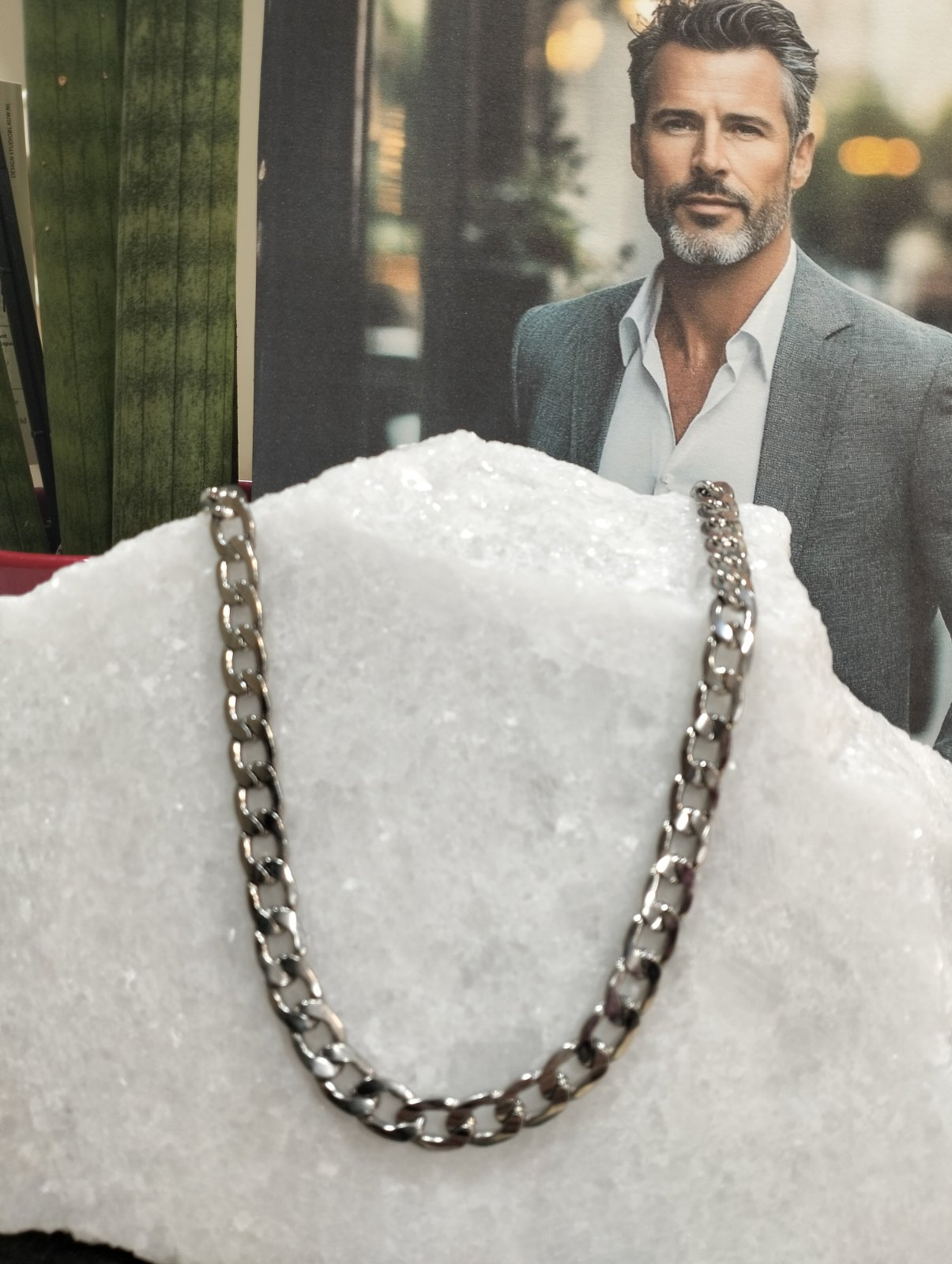 Ατσάλινη Ανδρική Αλυσίδα Atlas Steel Chain 12mm - 50cm - Image 2