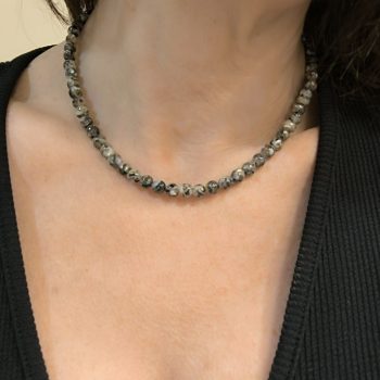 Γυναικείο Ατσάλινο Κολιέ Aurelia Shell Αμπαλούν Κοχύλι Ασημί