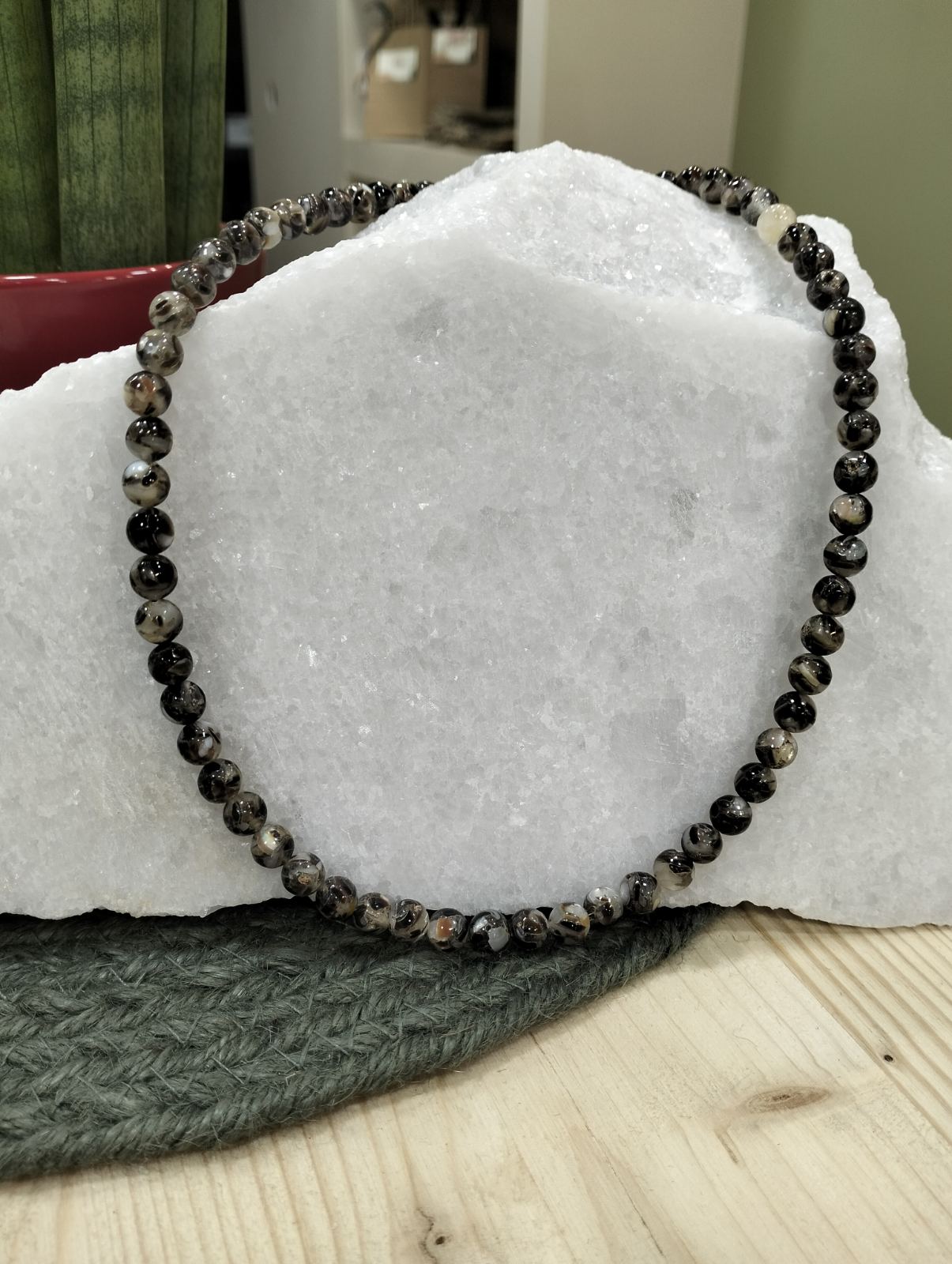 Γυναικείο Ατσάλινο Κολιέ Aurelia Shell Αμπαλούν Κοχύλι Ασημί - Image 2