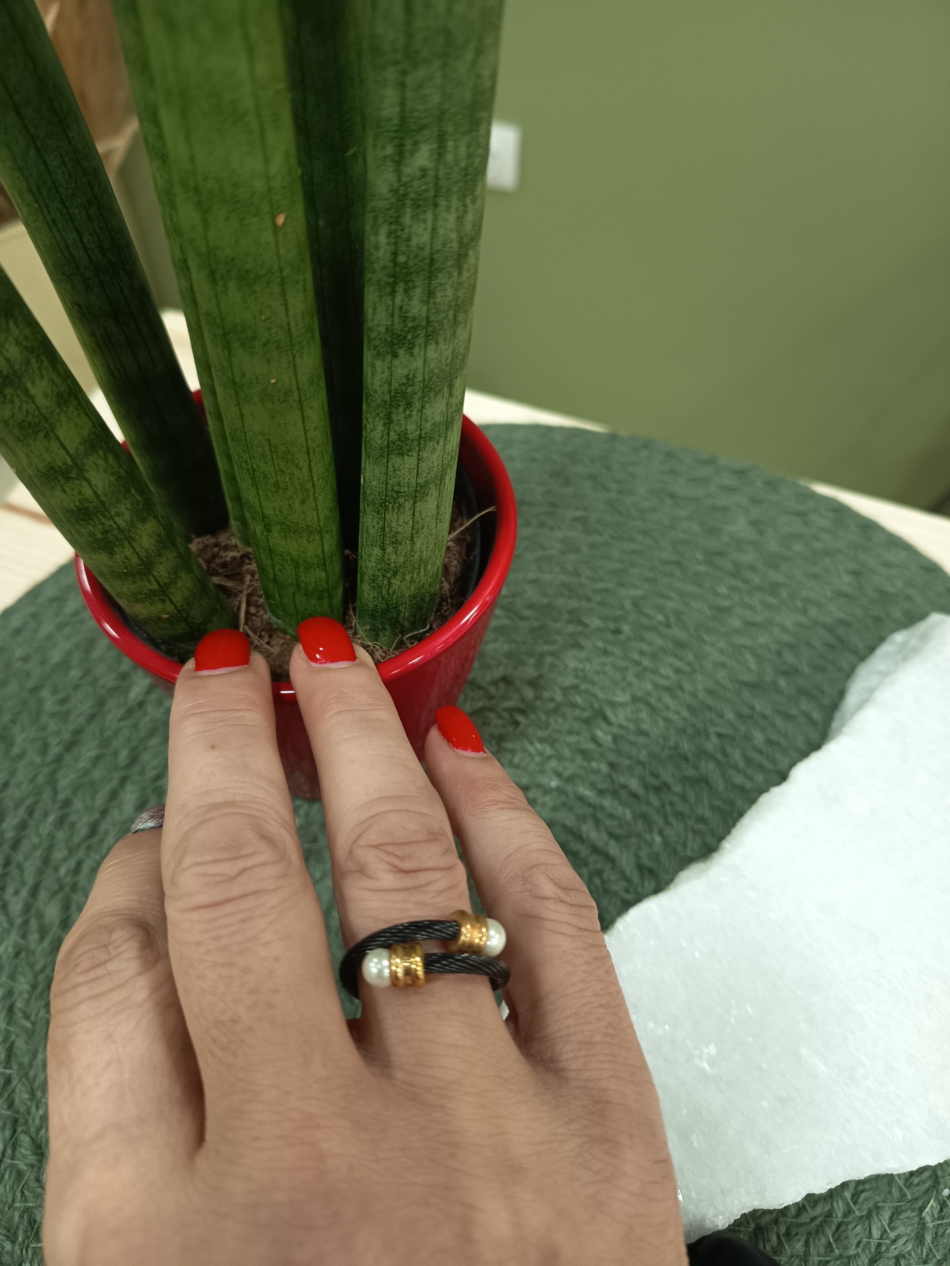 Duo Pearl Steel Ring – Stainless Steel with Double Pearl, Adjustable