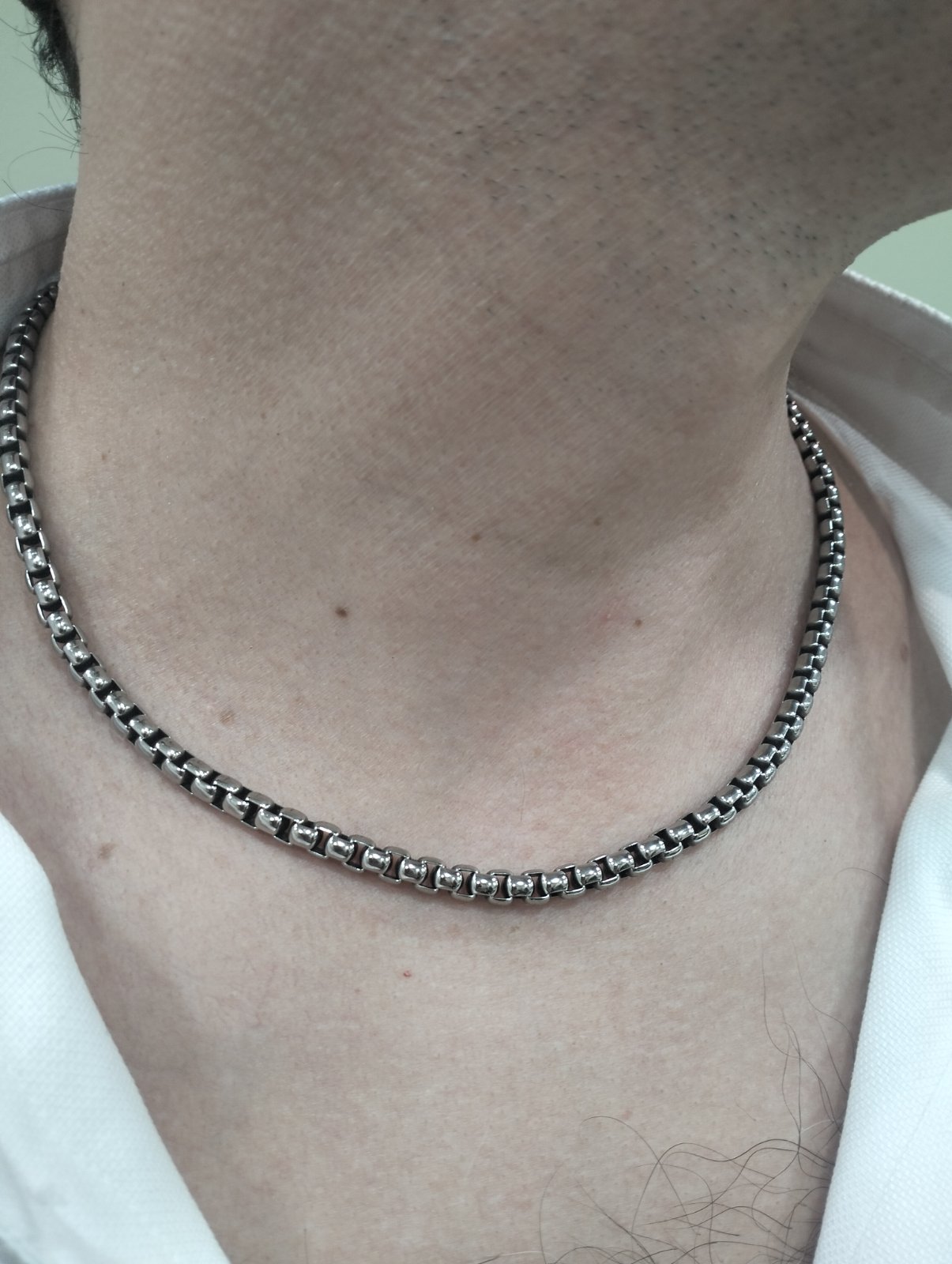 Ανδρική Ατσάλινη Αλυσίδα Βενετσιάνα Οξειδωμένη