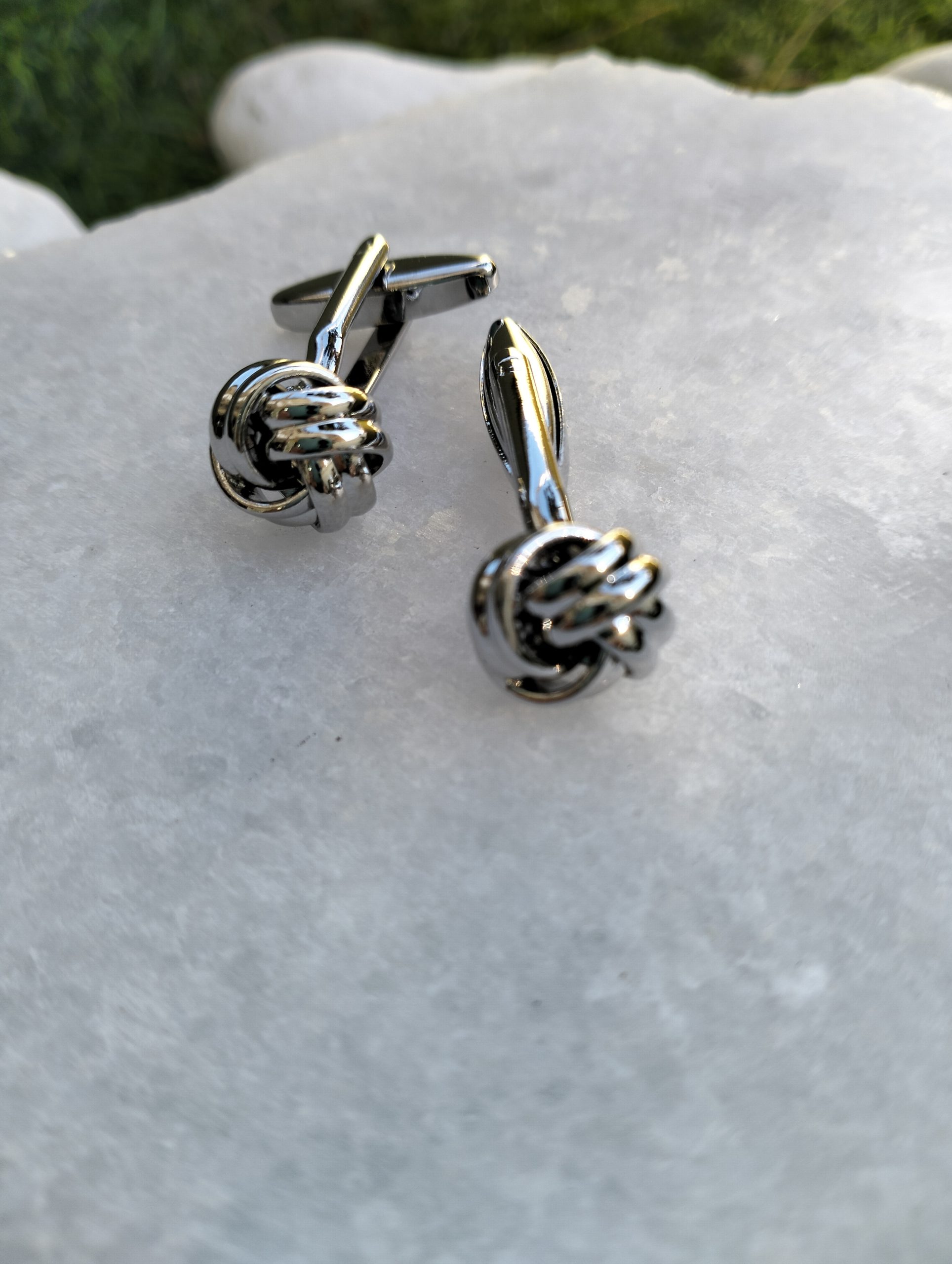 Nodus 13 – Unisex Ατσάλινα Μανικετόκουμπα Κόμπος - Image 2