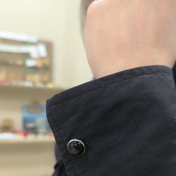 NOIR – Unisex Ατσάλινα Μανικετόκουμπα με Όνυχα