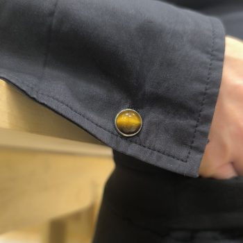 NOIR – Unisex Ατσάλινα Μανικετόκουμπα με Όνυχα