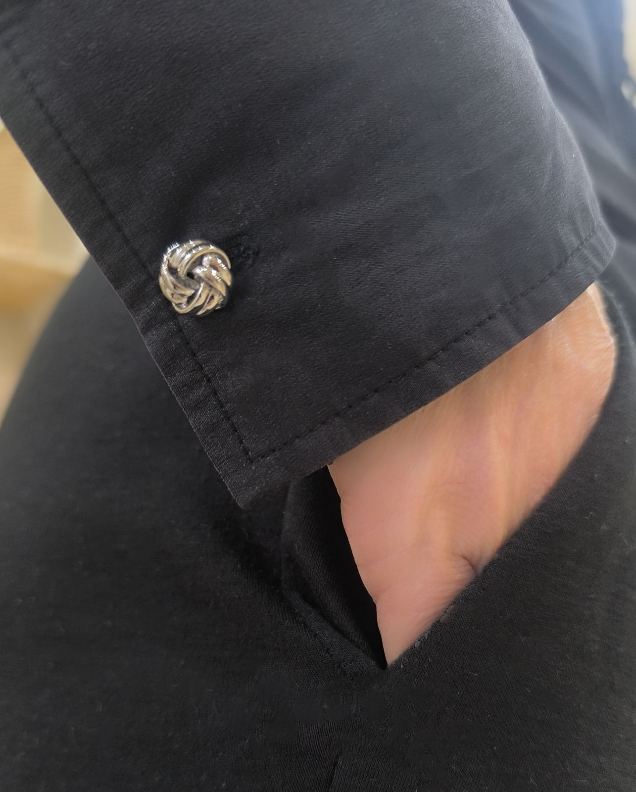 Nodus 13 – Unisex Ατσάλινα Μανικετόκουμπα Κόμπος