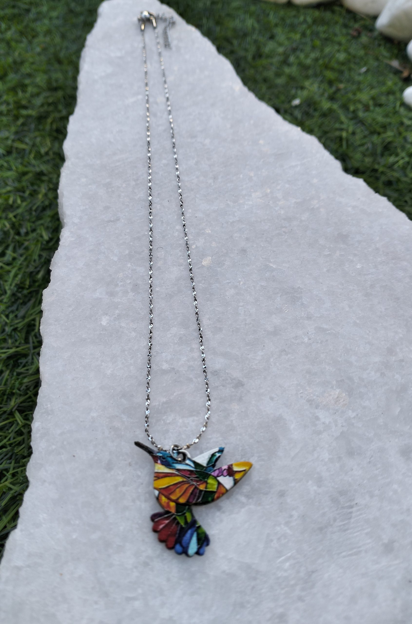 Κολιέ Ατσάλινο Κολιμπρί Βιτρώ - Image 3