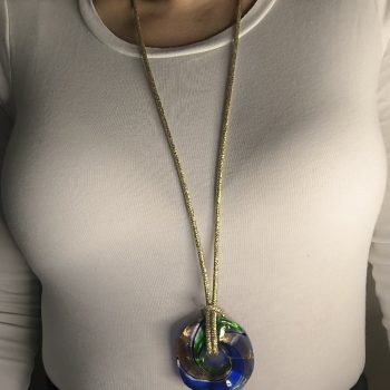 Κορδόνι Χρυσό Aurelia Spiral – Χειροποίητο Murano