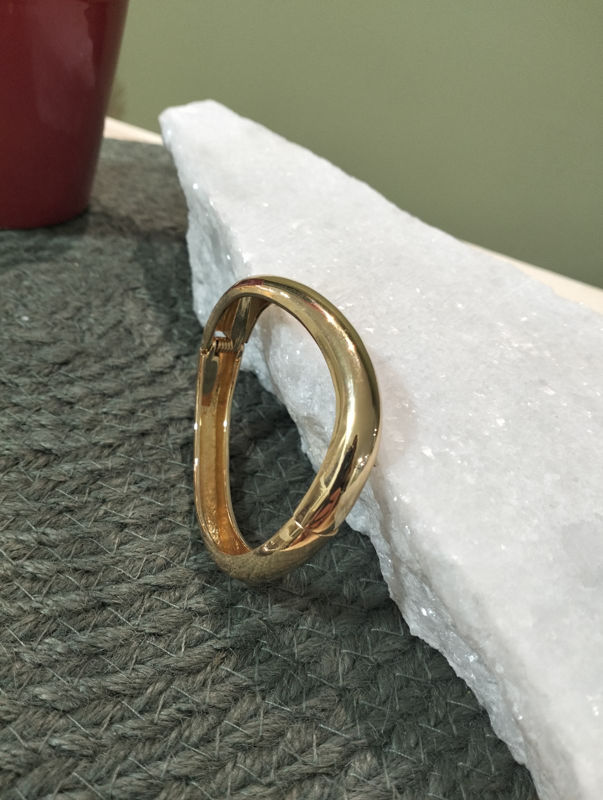 Χειροπέδα “Αέναη Γραμμή” – Cuff σε Χρυσό ή Ασημί Χρώμα - Image 4