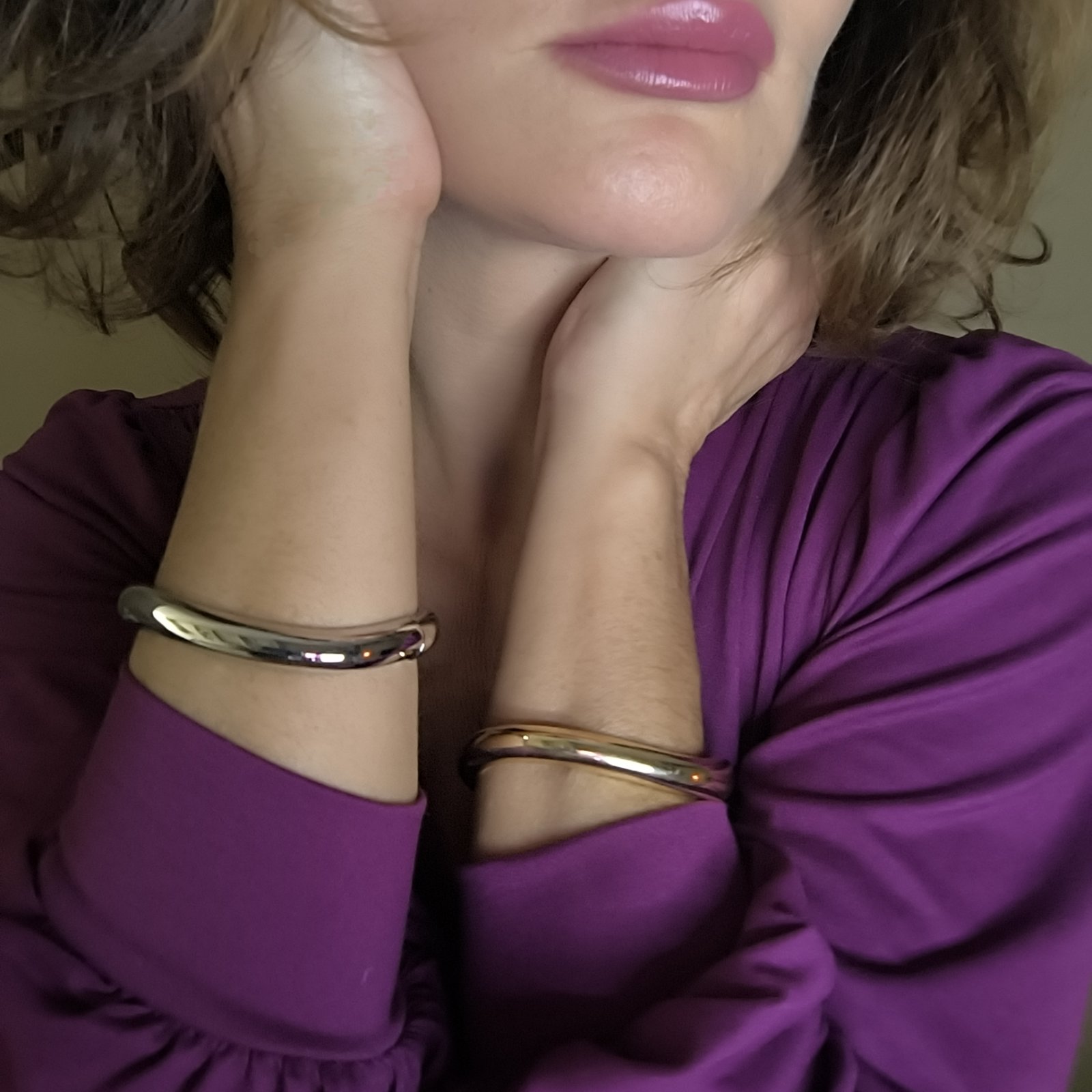 Χειροπέδα “Αέναη Γραμμή” – Cuff σε Χρυσό ή Ασημί Χρώμα