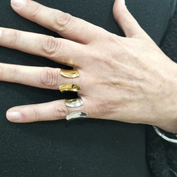 Δαχτυλίδι Ατσάλι «Wave Shield» – Μερικώς Ρυθμιζόμενο