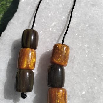 Honey & Smoke – Χειροποίητο μπεγλέρι από ρητίνη