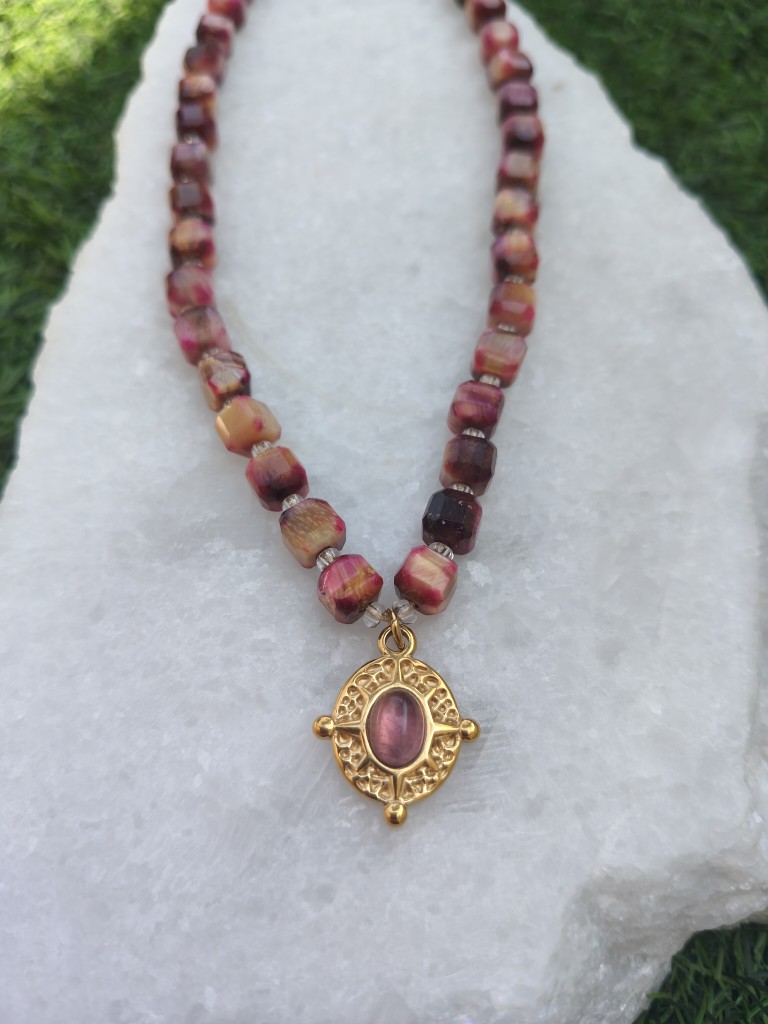 Golden Amethyst – Κολιέ με Μάτι της Τίγρης - Image 3